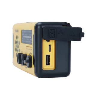 Radio Solar de Emergencia Impermeable AM FM DAB NOAA WB con Manivela, Dinamo, Banco de Energía de 1200mAh, Linterna, IPX4, SOS, Supervivencia al Aire Libre - Product Image 2