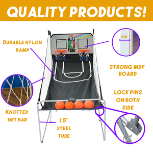 เครื่องเกมบาสเกตบอลในร่ม/กลางแจ้งเครื่องเกมยิงบาสเก็ตบอลในร่มสไตล์ใหม่ - Product Image 2