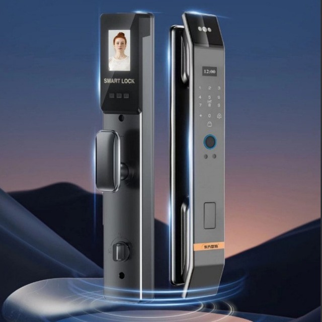 3D Face Recognition Smart Door Lock Automatic Biometric IC Card Security Camera Fingerprint Digital Locks Memory Card