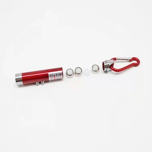 Mini linterna láser de aleación de aluminio para gatos, puntero infrarrojo, bolígrafo con luz LED ultravioleta de 395uv, detector de billetes, llavero con luz. - Product Image 1
