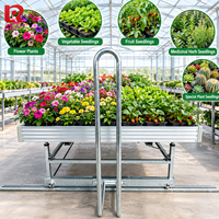 Table de culture hydroponique mobile à ébb et flow, compacte et poussable, pour serres, pépinières et usines de plantes