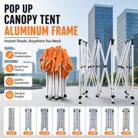 Tente promotionnelle personnalisée 3x4,5m pour salon professionnel, tente de réception 10x15m pour événement extérieur, chapiteau promotionnel, structure de gazebo