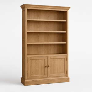 Modern French Retro Vintage Villa Wine Cabinet Display Simple Brown <b>Solid</b> <b>Wood</b> <b>Bookcase</b> Sideboard Storage Cabinet American - Product Image 1