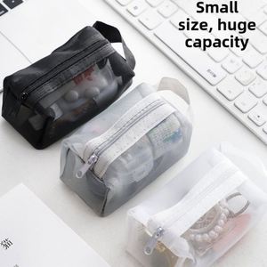 Bolsa de Cosméticos de Malla, Mini, Portátil y Linda, con Cierre y Bolsillo para Monedas, Auriculares, Cable de Datos, Lápiz Labial, Hecha de Material PC - Product Image 2