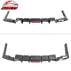 Lèvre de pare-chocs arrière pour Hyundai Elantra 2021 2022 2023 Style IKON Noir brillant Diffuseur - Accessoires automobiles PP - Product Image 3