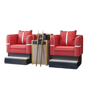 Sillón Sofá de Cuero Rojo de Alta Gama para Sala de Baile, Silla Especial para Competición <span class=keywords><strong>en</strong></span> Salón de Billar, Asiento de Descanso para Sala de Baile - Product Image 6