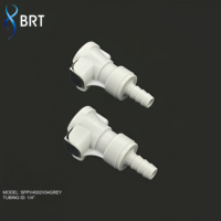Raccord mâle à valve CPC en plastique de 3/8 pouce, insert de raccord rapide pour tuyaux d'eau et d'air