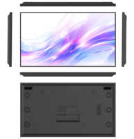 Écran publicitaire LCD suspendu haute luminosité de 32 à 86 pouces, affichage numérique vertical pour vitrine et sol