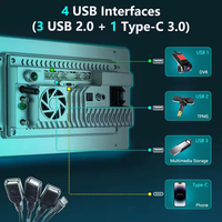 7870 Universal 2K Android 13 2.7GHz Wireless CarPlay Layar Terpisah Navigasi Dashboard Radio Multimedia GPS Terintegrasi Portabel