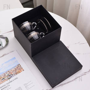 Ensemble de tasses et soucoupes en cristal de haute qualité pour le thé de l'après-midi, le mariage, le café, 6 pièces - Product Image 2