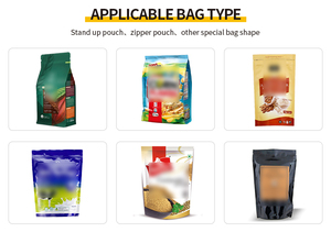 Tự động 100g 1kg Dây Kéo Túi trọng lượng bột máy hạt bột mì bột đứng lên túi Điền và máy đóng gói - Product Image 2