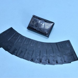 Customized <b>Playing</b> <b>Cards</b> 57x87mm Thickened Plastic Black PVC Double Sided Frosted Waterproof Fold Resistant For <b>Card</b> Games - Product Image 1