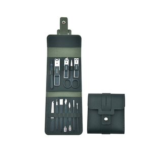 Chuyên Nghiệp 12 Pcs Của Phụ Nữ Móng Chân Móng Tay Công Cụ Thiết Lập Chất Lượng Cao Xách Tay Làm Móng Tay <span class=keywords><strong>Kit</strong></span> 16Pcs Làm Bằng Thép Không Gỉ PU Da Trường Hợp - Product Image 4