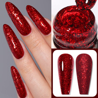 Vernis à ongles UV de haute qualité XEIJAYI 15ml, paillettes blanches et rouges, style français luxueux, nail art longue durée, fournitures pour ongles