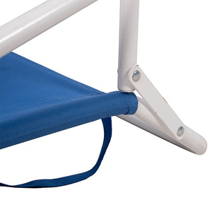 Silla de playa plegable para exteriores, asiento bajo portátil de 60x51x56cm con reposabrazos y respaldo para acampar y pescar - Product Image 5