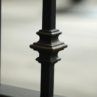 Rampe en fer forgé pour extérieur, pour balcon de villa, escalier, taille personnalisée, design contemporain, garantie 5 ans, installation facile