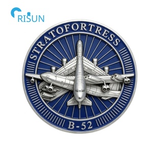 Moneda Conmemorativa Personalizada de la Aviación Estadounidense, Medallón del Avión Bombardero B-52 de la Fuerza Aérea, Moneda de Desafío Personalizada del B-52 - Product Image 3