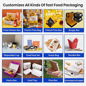 Custom Embossed Self-Erecting Pizza Boxes 12" <strong>X</strong> 12" <strong>X</strong> 2" 14" 16" <strong>50</strong> Pack White on Brown Kraft Paper Disposable Sushi Pizza Boxes - Product Image 6