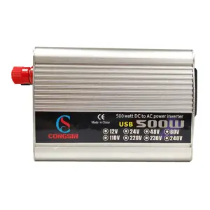 500W Inverter DC to AC Car Appliance Portable 12V 24V 110V 220V Solar Inverter