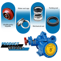 Pompe centrifuge horizontale fiable pour l'irrigation de l'eau propre et la protection incendie, double entrée, certifiée UL FM