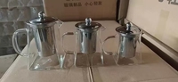 Bouilloire à thé carrée en verre, compatible avec les plaques de cuisson, avec infuseur amovible en acier inoxydable et couvercle, Teteras De Vidrio