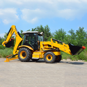 Miễn phí vận chuyển 4x4 backhoe Trái Đất di chuyển máy móc DIESEL phía trước loader và backhoe Máy kéo mini towable kết thúc trước bánh xe tải - Product Image 4