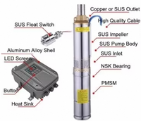 QJ Pompes à eau 8 ch alimentées par le vent Pompes submersibles