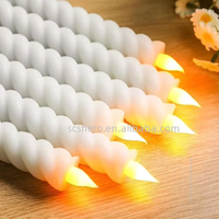 Bougies Pilier LED Blanches Sans Flamme en Plastique avec Télécommande, Fonctionnant sur Piles, pour Mariage, Anniversaire, Fête à Domicile, Dîner, Cheminée