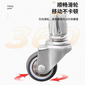 Tabouret à roulettes rotatif, coussin de siège rond en éponge haute densité pour pédicure, nail art, nettoyage des sols, adultes, enfants, personnes âgées - Product Image 2