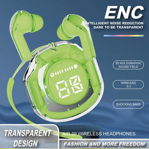 <span class=keywords><strong>Air</strong></span>_39 Écouteurs sans fil TWS intelligents à réduction de bruit transparente, mini écouteurs stéréo sportifs, écouteurs ENC - Product Image 5