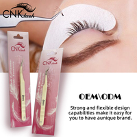 Pince à cils professionnelle en acier inoxydable de haute précision Clips floraux Style chinois pour l'application permanente des cils