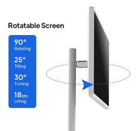 21,5 Zoll freistehender LCD-Fernseher Tragbares Smart Mobile Display 360 Drehst änder HDTV-Touchscreen Drahtloser Fernseher