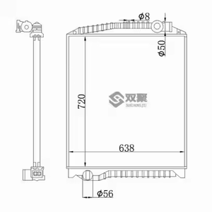 Piezas de sistema de refrigeración automática personalizadas OEM 16041-E05070 enfriador para HINO 500/<span class=keywords><strong>FG</strong></span>/FH/700 Series núcleo de cobre camión radiador tanque de agua - Product Image 6