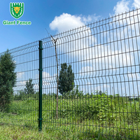 Vente directe d'usine, panneaux de clôture en grillage métallique 3D à haute sécurité, grillage forestier en PVC, grillage métallique à pliage en V