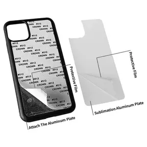 Funda de teléfono de sublimación 2d, carcasa de teléfono móvil con placa de aluminio, impresión personalizada para Iphone 14 Pro