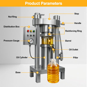Presse à <span class=keywords><strong>huile</strong></span> de coco à froid, machine de traitement de la noix de coco, presse à <span class=keywords><strong>huile</strong></span> hydraulique, presse à froid en acier inoxydable - Product Image 2