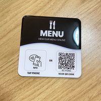 Etiqueta NFC con Código QR para Menú Digital en Mesa de Restaurante, Tocar para Ver el Menú, Pedidos sin Contacto para Cafetería, Bar, Hotel