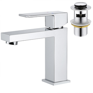 Classic High Quality Hole Stainless Steel Bathroom Single Handle Cold and Hot Water Mixer Lavatory Basin Faucet - Product Image 1