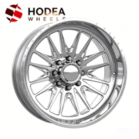 Jantes forgées chromées HODEA Deep Dish, lot de 4, compatibles Dodge Challenger Charger, lèvre polie, écrous antivol, support OEM/ODM