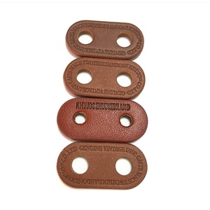 Nhà Máy Giá <span class=keywords><strong>PU</strong></span> da Stopper hai lỗ Pig mũi dây stoppers da thật hai lỗ vá da nhãn - Product Image 1