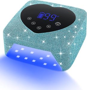 Lámpara UV LED Profesional Inalámbrica Recargable de 72W para Secado Rápido de Uñas de Gel con 5 Ajustes de Temporizador - Product Image 1