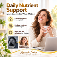 Gélules de Gelée Royale – Complément Alimentaire Nutritionnel pour Adultes – Formule de Gelée Royale – OEM ODM Marque Privée Vente en Gros