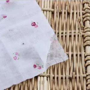 Muslin fabric 100% Cotton 32*32 68*68 100gsm reactive dyed cotton plain Fabric for shirt lining bag