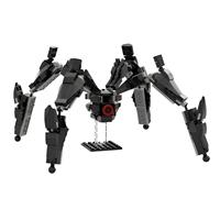 Funbuild MOC-250557 ARC Raiders Leaper Bionic Jumping Mecha, modèle de blocs de construction en forme de créature science-fiction multi-bras