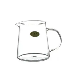 Distributeur de tasses de Justice à poignée latérale, tasse à thé en verre épais Transparent résistant aux hautes températures