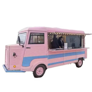 Remolque de Comida Móvil Eléctrico de Diseño Moderno Rosa, Camión de Comida Rápida de Acero Inoxidable con Cocina Completa y Accesorios Resistentes al Óxido - Product Image 1