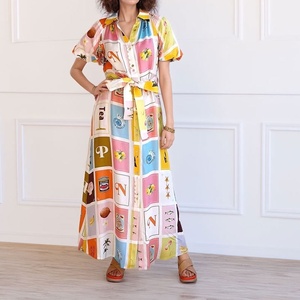 เดรสมีสายหนังหรูหราสไตล์ยุโรป-อเมริกา2025เสื้อคาร์ดิแกนพิมพ์ลายเสื้อผ้าแบบลำลองซักได้แบบอิสระ - Product Image 3