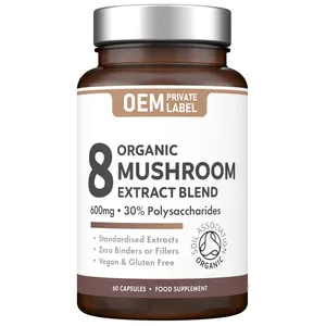 Mushroom Lions Mane Capsules Vegan Mushroom Extract Capsules Nootropic Brain Support Health Neuron Growth Reishi Mushroom Pills