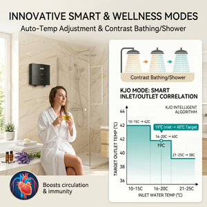 120V 220V Montaje en pared de baja potencia a pedido Calentador de agua caliente instantáneo eléctrico Cabezal de ducha de géiser de agua caliente sin tanque para debajo del fregadero - Product Image 3