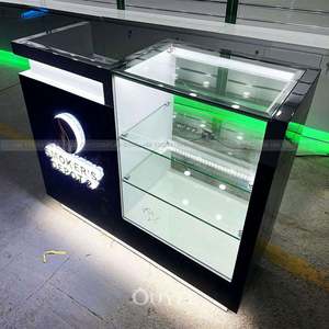 Nouveau comptoir de vente au détail décoré en verre moderne pour les services de conception 3D d'affichage de narguilé pour le magasin de fumée - Product Image 3